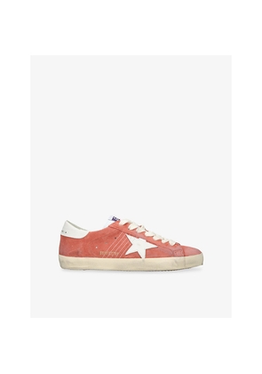 Mens Golden Goose Men's Ball Star Suede Low-Top Trainers