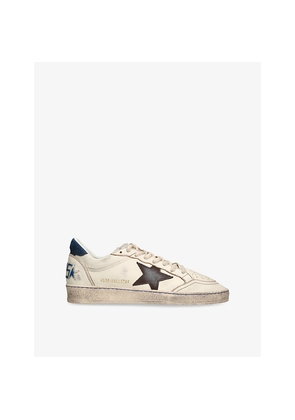 Mens Golden Goose Men's Ball Star Leather Low-Top Trainers