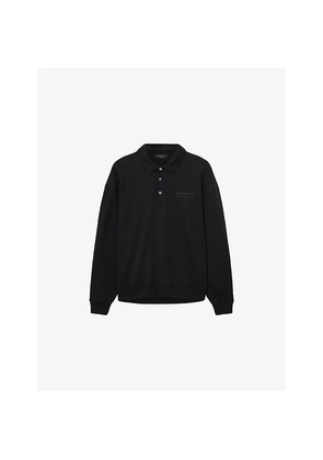 Mens Allsaints Xander Long-Sleeved Cotton Polo Shirt