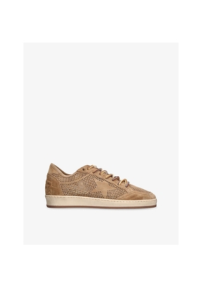Mens Golden Goose Men's Ball Star Perforated Suede Low-Top Trainers