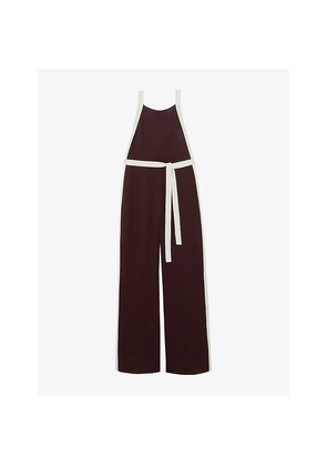 Womens Reiss Salma Colour-Block Woven Jumpsuit