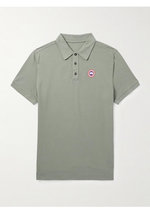 Canada Goose - Beckley Logo-Appliquéd Cotton-Piqué Polo Shirt - Men - Green - S