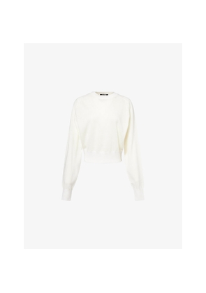 Womens Jacquemus Brode Round-Neck Wool-Blend Jumper