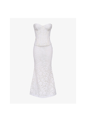 Womens House of CB Solaine Corset Lace Maxi Dress