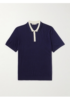 Onia - Slim-Fit Merino Wool Polo Shirt - Men - Blue - S