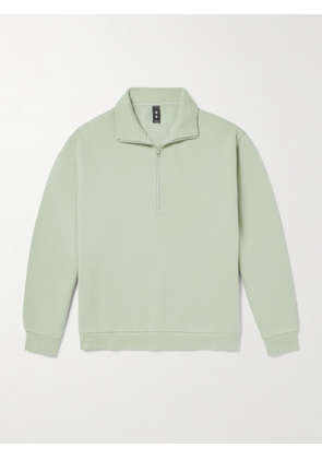 Lululemon - Steady State Cotton-Blend Jersey Half-Zip Sweatshirt - Men - Green - S