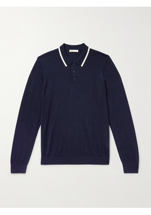 Onia - Merino Wool Polo Shirt - Men - Blue - S