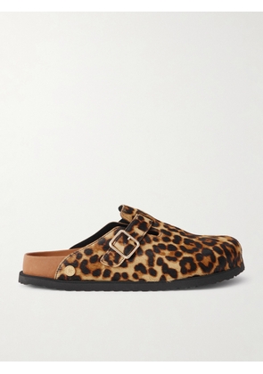 BIRKENSTOCK 1774 - Boston Leopard-Print Calf Hair Clogs - Men - Brown - EU 41
