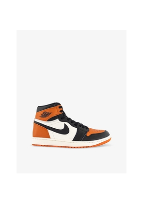 Mens Air Jordan 1 Leather High-Top Trainers