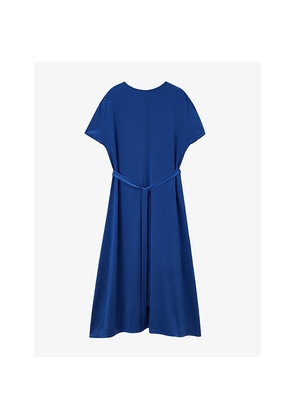 Womens Joseph Daviel Relaxed-Fit Silk-Satin Maxi Dress