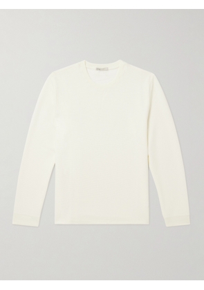 Onia - Waffle-Knit Sweatshirt - Men - Neutrals - S