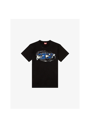 Mens Diesel T-Norm-T11 Logo-Print Cotton-Jersey T-Shirt