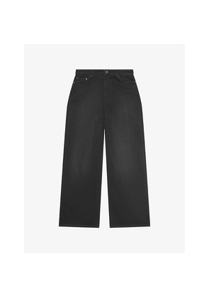 Womens The Kooples Wide-Leg Denim Jeans
