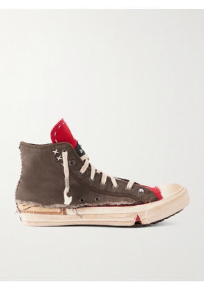Maison Margiela - Love To Death Cotton-Canvas Sneakers - Men - Brown - EU 40