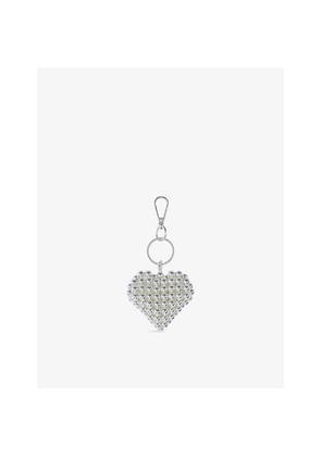 Womens The Kooples Heart-Shaped Metal Bag Charm