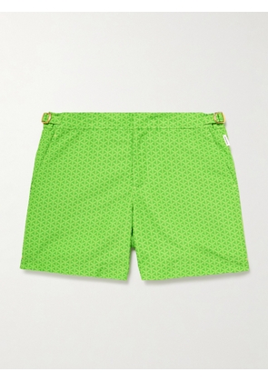 Orlebar Brown - Lamborghini Bulldog Reticolo Straight-Leg Mid-Length Recycled Swim Shorts - Men - Green - UK/US 30
