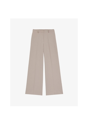 Womens Hugo Wide-Leg High-Rise Stretch-Woven Trousers