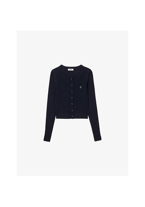 Womens Sandro Fine Knit Cardigan