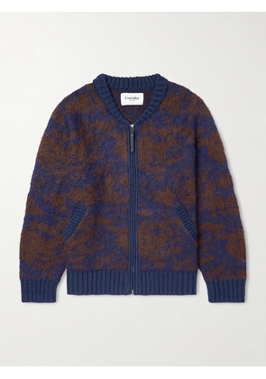 Corridor - Cotton-Blend Zip-Up Cardigan - Men - Blue - S