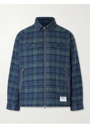 Neighborhood - Padded Checked Cotton-Drill Blouson Jacket - Men - Green - S