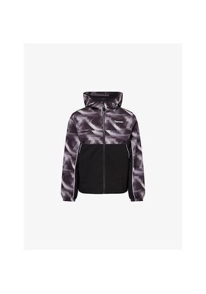 Mens Trapstar Hyperdrive Logo-Patch Shell Windbreaker Jacket