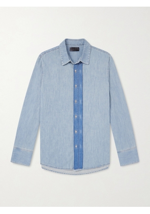 424 - HOORSENBUHS Two-Tone Denim Shirt - Men - Blue - IT 46