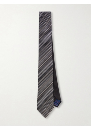 Missoni - 7cm Striped Silk-Jacquard Tie - Men - Gray