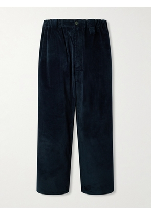 Willy Chavarria - Toluca Wide-Leg Cotton-Blend Corduroy Trousers - Men - Blue - S