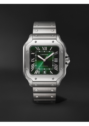 Cartier - Santos de Cartier Large Automatic 39.8mm Interchangeable Stainless Steel and Alligator Watch, Ref. No. WSSA0062 - Men - Green
