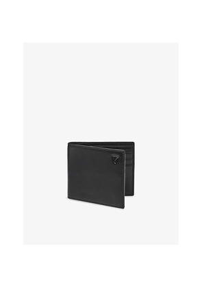 Mens Aspinal Of London Billfold Logo-Embossed Leather Wallet
