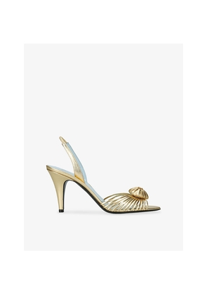 Womens Valentino Garavani Sandal Royal 85 Slingback Leather Heels