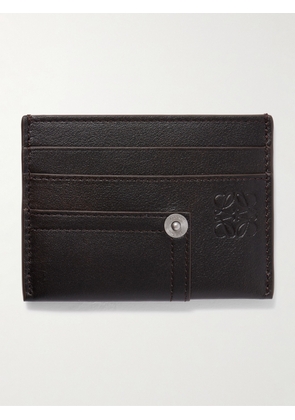 LOEWE - Panta Leather Cardholder - Men - Brown