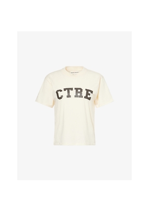 Womens The Couture Club ctre Round-Neck Woven T-Shirt