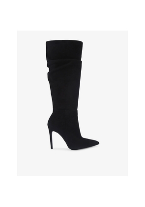 Womens Carvela Eterno Faux-Suede Heeled Knee-High Boots