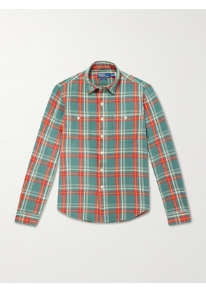 Polo Ralph Lauren - Checked Cotton-Flannel Shirt - Men - Green - XS