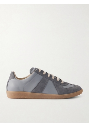 Maison Margiela - Replica Leather and Suede Sneakers - Men - Gray - EU 39