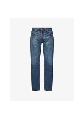 Mens Nudie Jeans Gritty Jackson Straight-Leg Denim Jeans