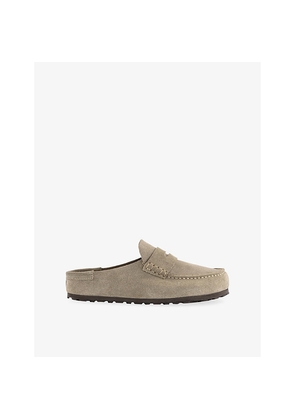 Mens Birkenstock Naples Wrapped Suede Clogs