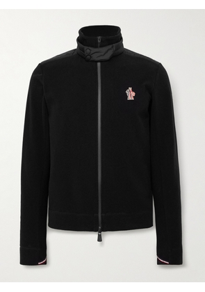 Moncler Grenoble - Logo-Appliquéd Shell-Trimmed Fleece Jacket - Men - Black - S