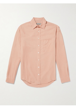 Canali - Garment-Dyed Lyocell-Twill Shirt - Men - Pink - S