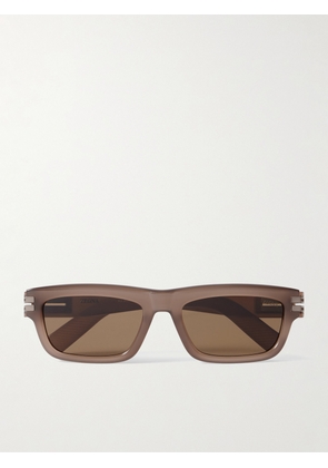 Zegna - Square-Frame Acetate Sunglasses - Men - Brown