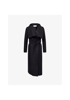 Womens Harris Wharf London Volcano Long Pressed Wool Coat