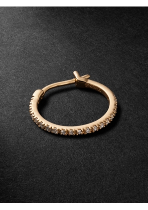 KOLOURS JEWELRY - Spectra Medium 14-Karat Gold Diamond Single Hoop Earring - Men - Gold