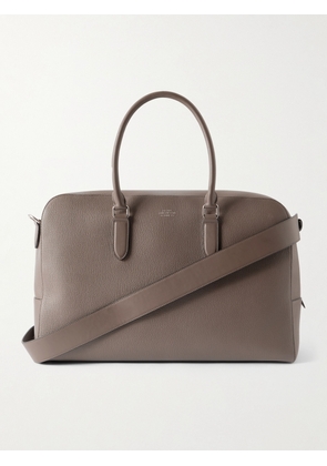 Smythson - Ludlow Full-Grain Leather Weekend Bag - Men - Brown