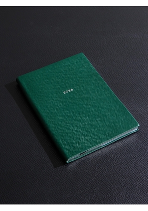 Smythson - 2026 Soho Panama Cross-Grain Leather Diary - Men - Green