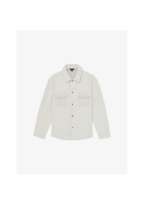 Mens Reiss Scott Cord-Pocket Woven Overshirt