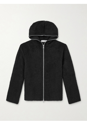 Our Legacy - Brushed-Knit Zip-Up Hoodie - Men - Black - IT 44