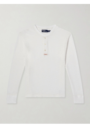 Polo Ralph Lauren - Honeycomb-Knit Cotton Henley T-Shirt - Men - White - S