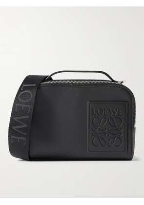 LOEWE - Camera Mini Logo-Appliquéd Leather Messenger Bag - Men - Black