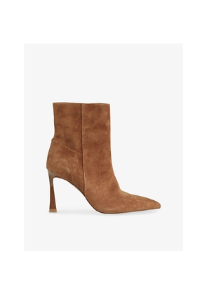 Womens Reiss Carina Heeled Suede Ankle Boots